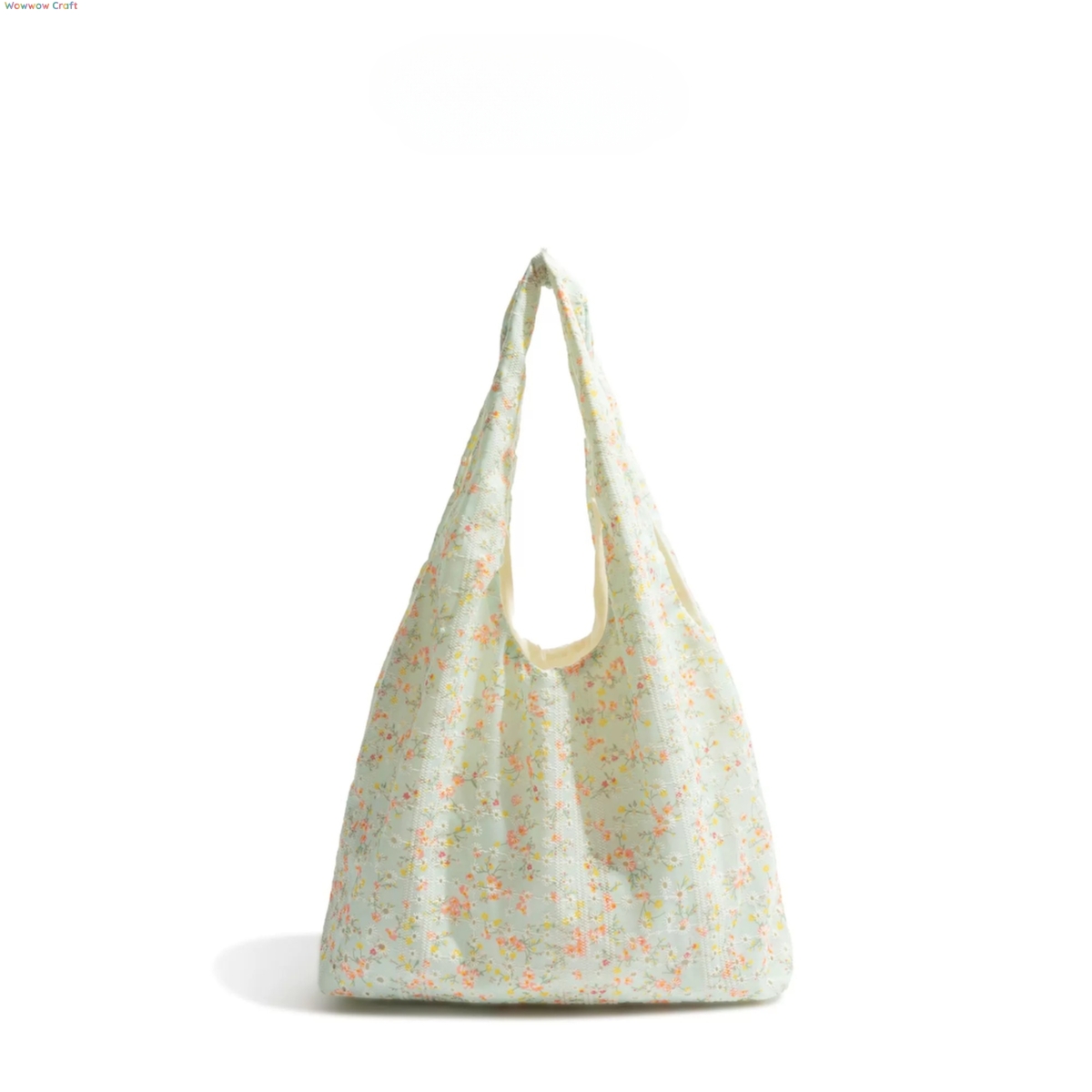 Shoulder Bags,Totes,Light Green Floral Shoulder Bag - Fresh Style Tote Bags